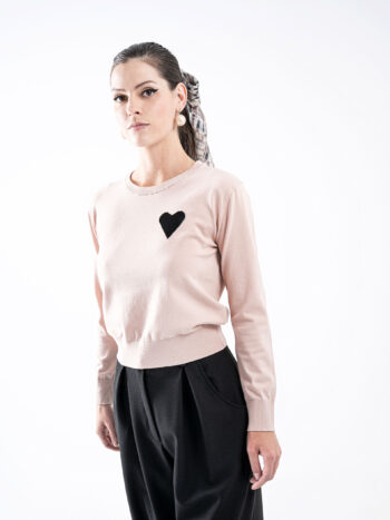 hearty sweater powder pink featured &bull; Sassa Björg
