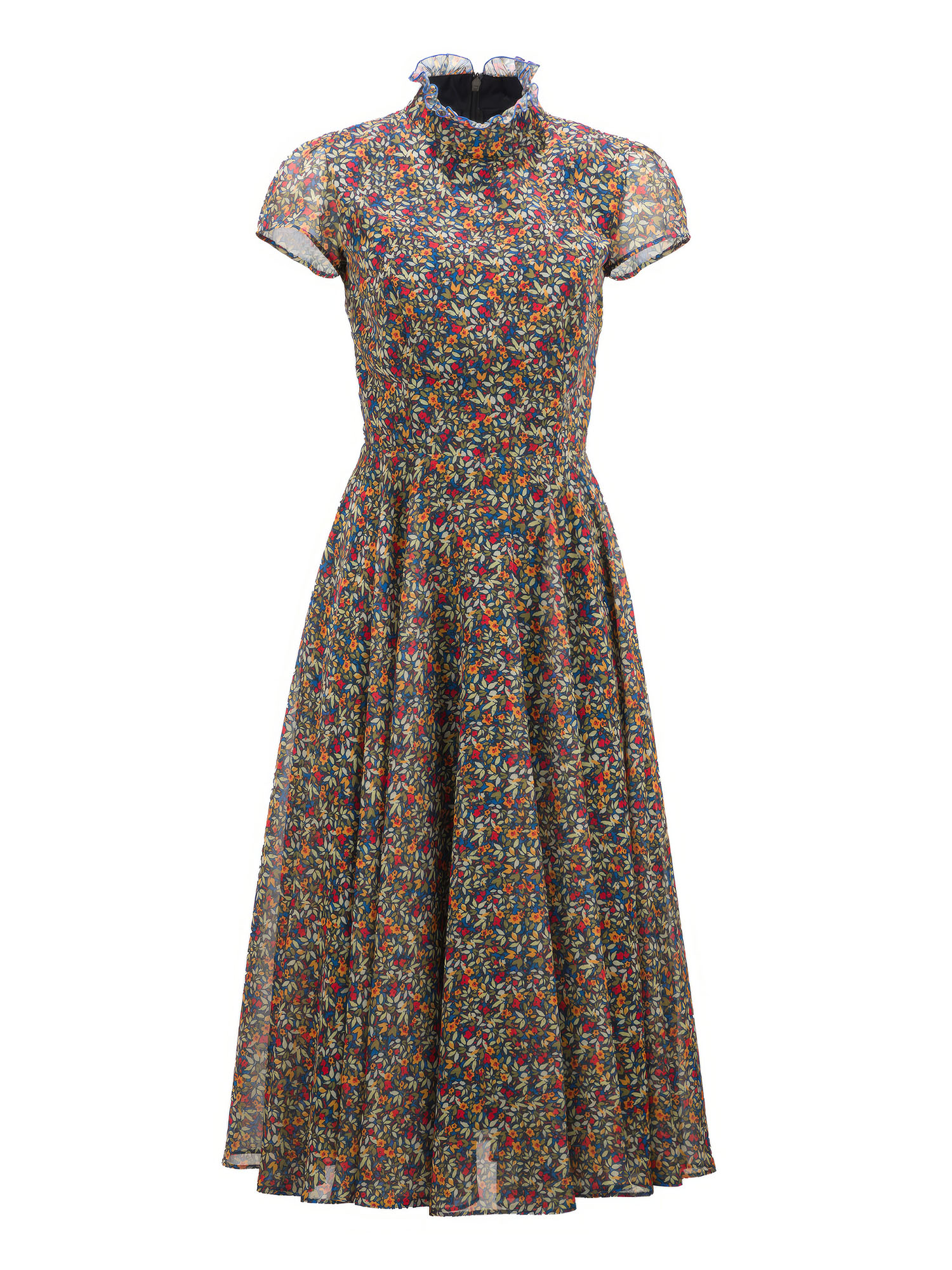 flower pattern ethereal long dress &bull; Sassa Björg