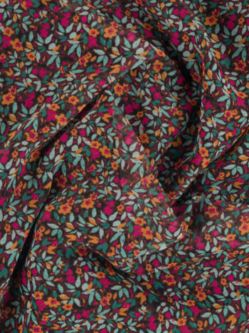 flower pattern ethereal long dress pink fabric &bull; Sassa Björg