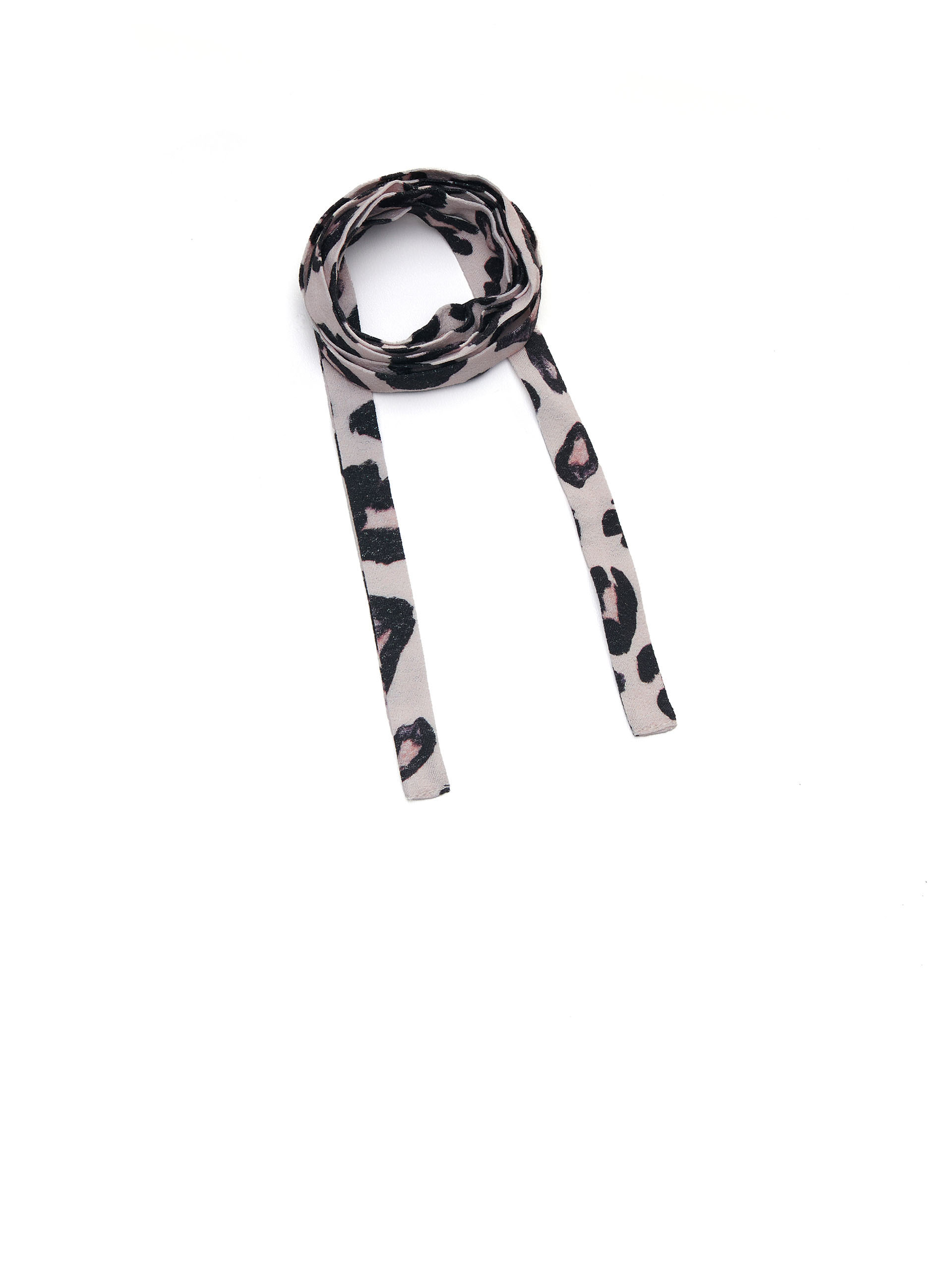 leopard print neck tie viscose &bull; Sassa Björg