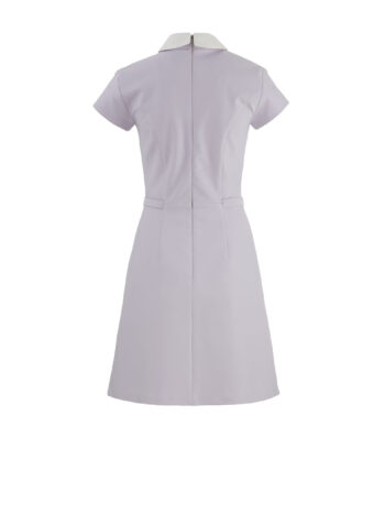 lilac collared mini dress back • Sassa Björg
