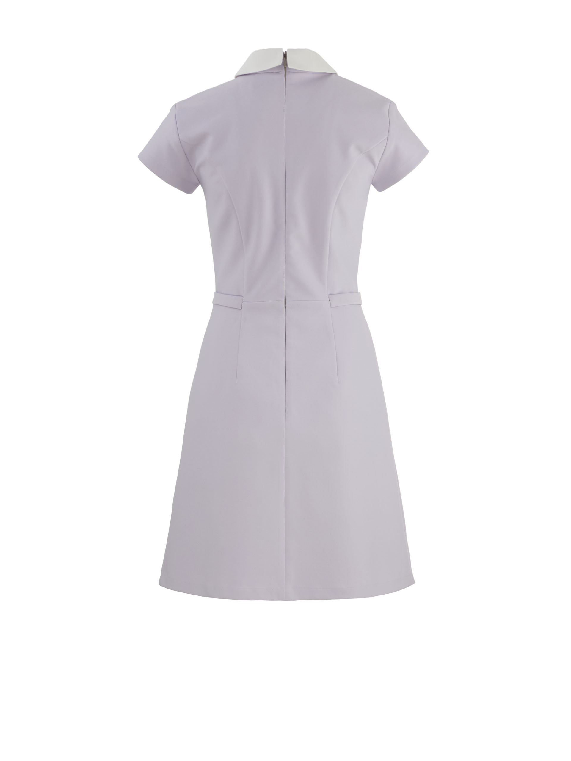 lilac collared mini dress back • Sassa Björg