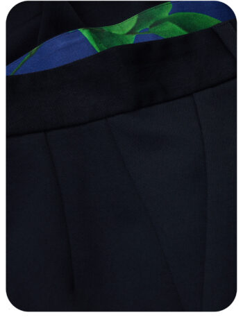 wide leg culotte pants black closeup &bull; Sassa Björg