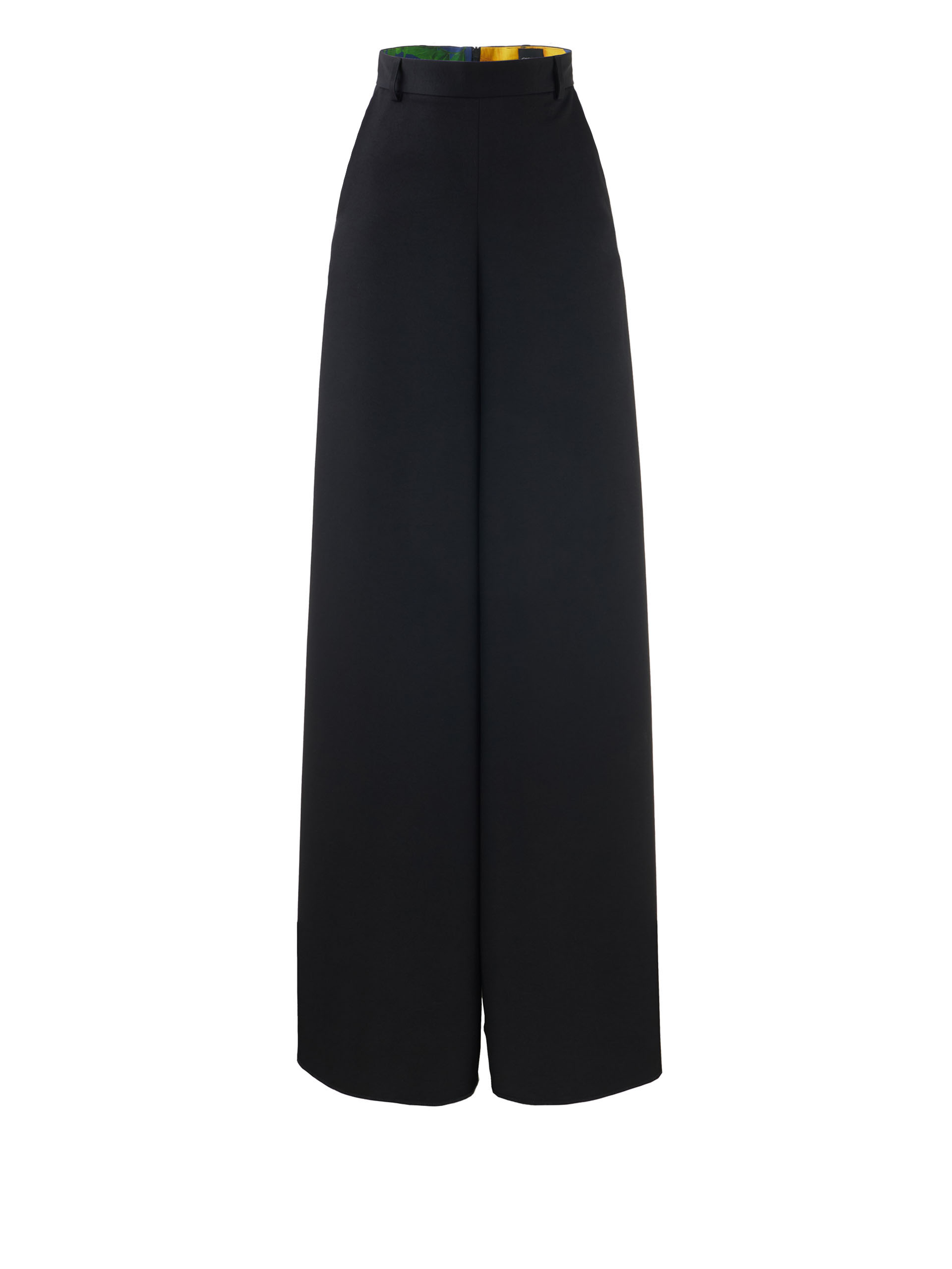 wide leg culotte pants black front &bull; Sassa Björg