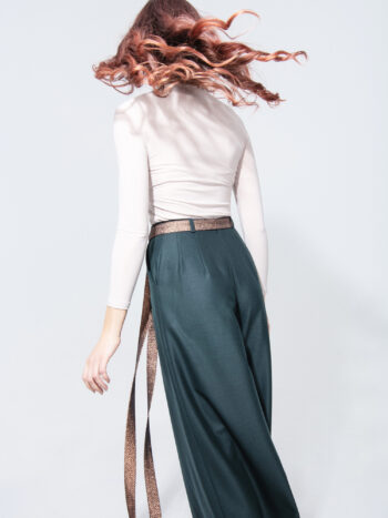 fine twill cool wool skirt pants crop • Sassa Björg