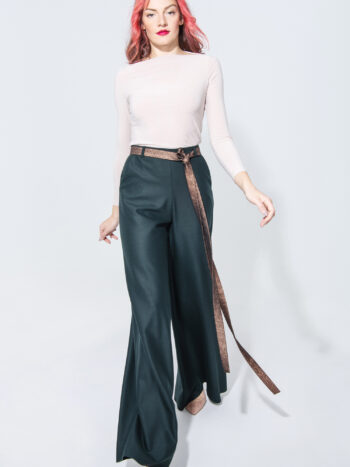 fine twill cool wool skirt pants walking • Sassa Björg